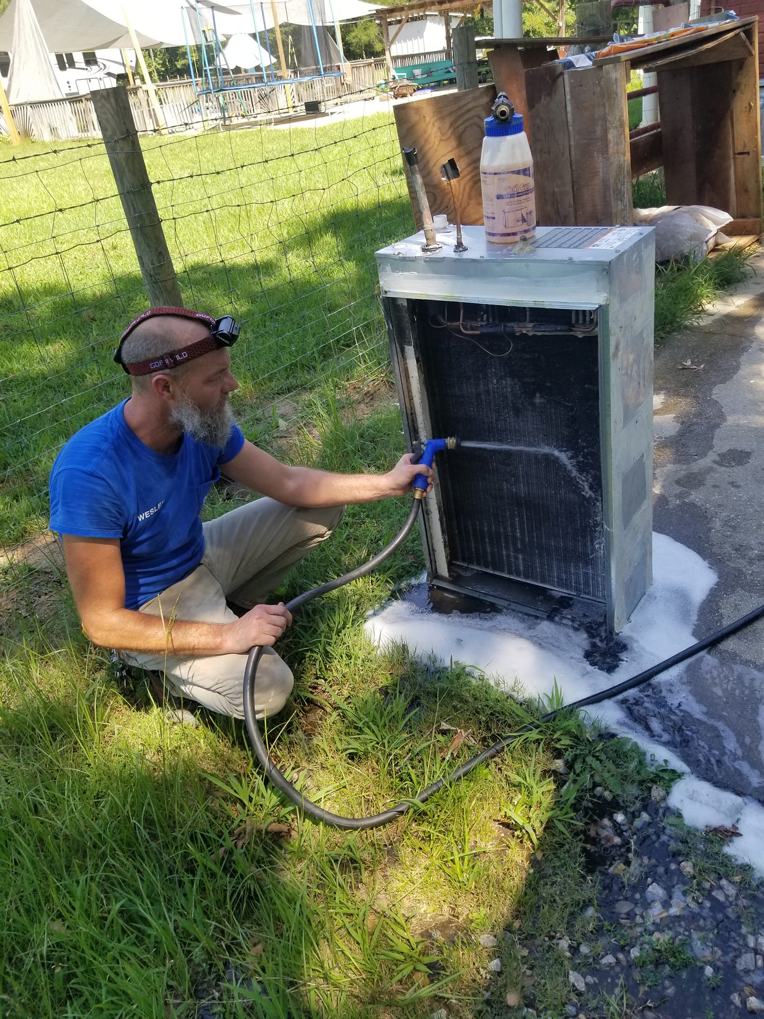 Chastain Heating & Air technician at work